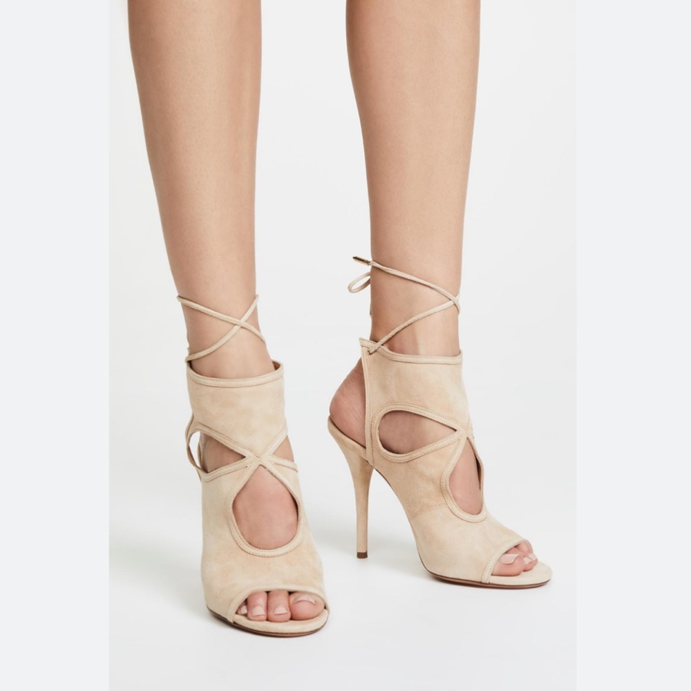 Aquazzura Sexy Thing Neutral Nude Sandal